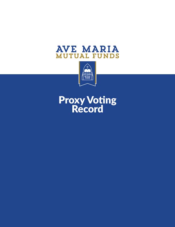AMMF Proxy Voting Record